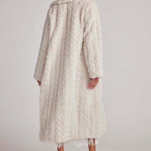 12th Tribe Sasha Cream Floor Length Coat Size SS - Picture 2 of 3